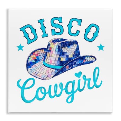 Stupell Turquoise Disco Cowgirl Wall Plaque Art Design By Amanda Greenwood