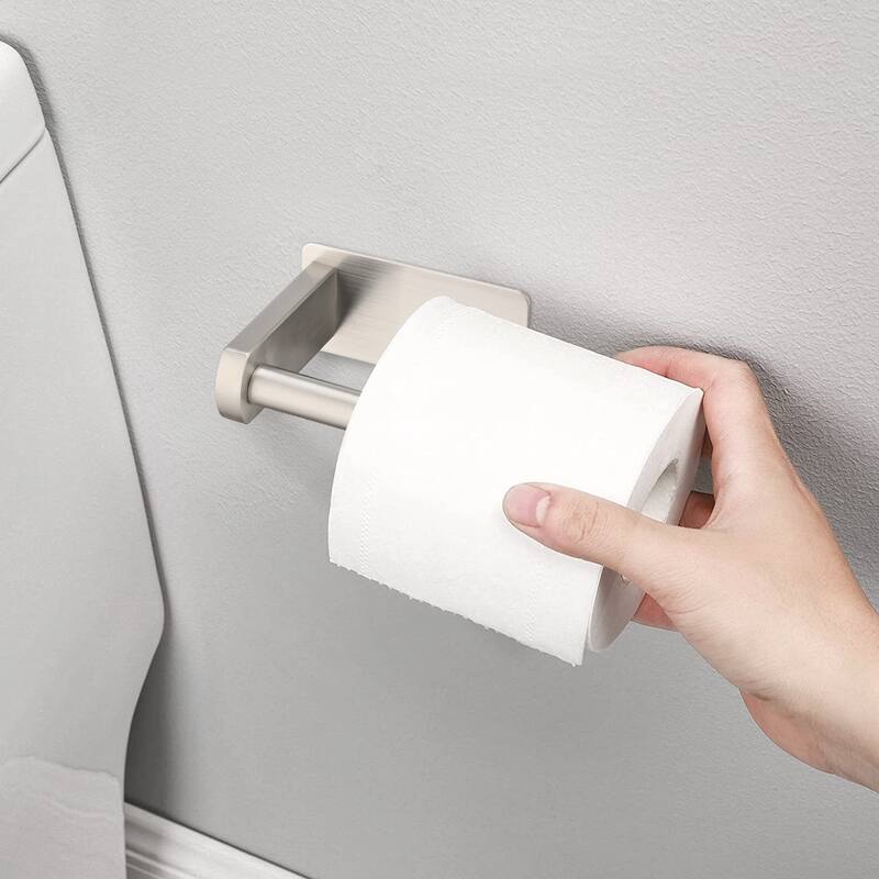 PROOX Rustproof Ahesive Toilet Pater Holder Stainless Steel