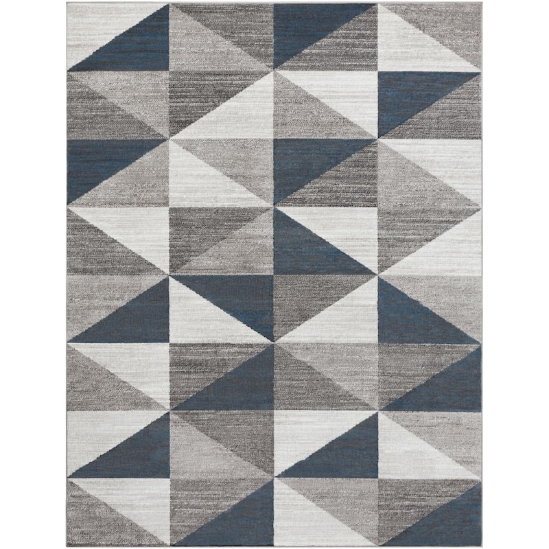Livabliss Monte Carlo Mid-Century Modern Geometric Area Rug