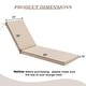 preview thumbnail 116 of 135, Pellebant Outdoor Patio Chaise Lounge Cushion