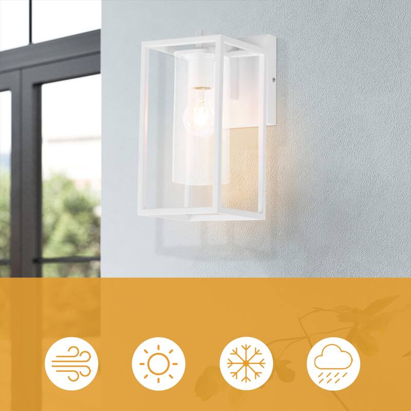 Outdoor Wall Sconce with Clear Glass
