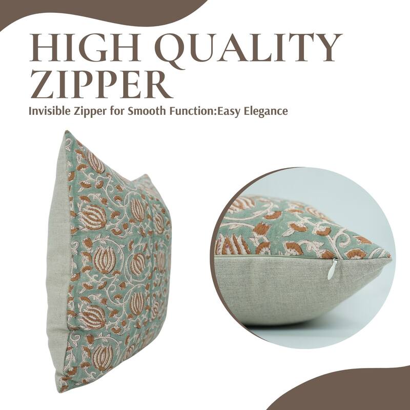 Fabdivine Brown Soft or Cozy Pure Linen Pillow Cover Living Room Decor