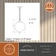 preview thumbnail 5 of 8, Vaxcel Lighting P0414 12" Wide Suspension Pendant