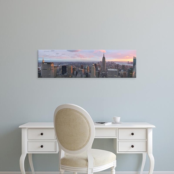 Easy Art Prints Panoramic Images's 'Aerial view of a city, Midtown Manhattan, Manhattan, New York City' Canvas Art
