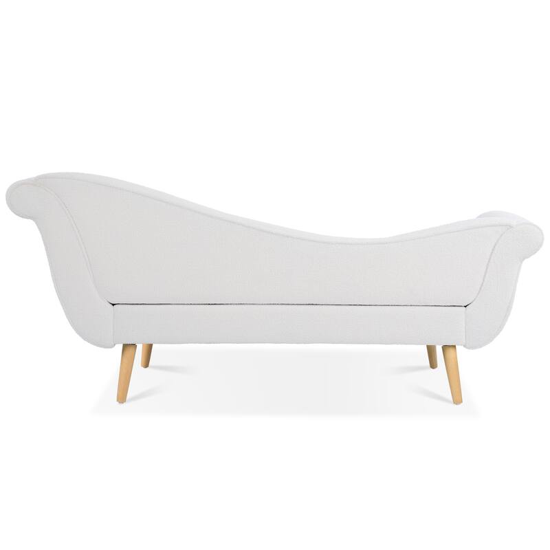 Vintage Chaise Lounge with Scroll Arms by Christopher Knight Home