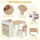 preview thumbnail 26 of 28, Costway Kids Art Table & Chairs Set with Paper Roll Wooden Craft Study - See Details