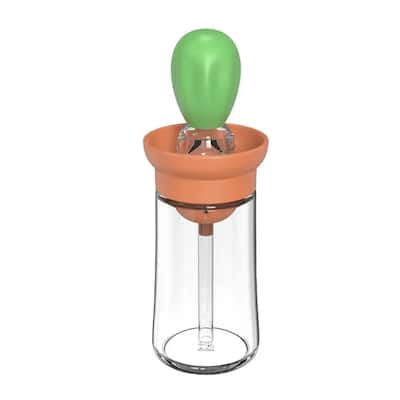 Cooking/BBQ Glass Oil Dispenser with 3 Layer Gel Brush