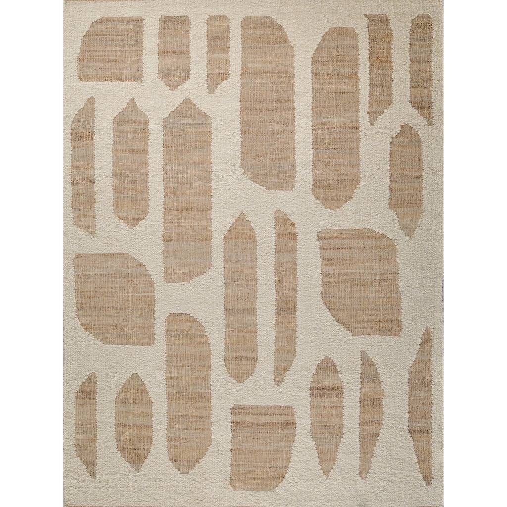 Pompano flatweave Wool/Jute Ivory/Beige Area Rug