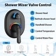 preview thumbnail 7 of 8, 3-Functions Wall Mount Shower System Rainfall Shower Head - Matte Black 10 inch