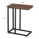preview thumbnail 53 of 61, Javlergo Set of 2 C-Shaped Sofa Side Table, Small End Table for Living Room, Narrow Bedside/TV Tray Table