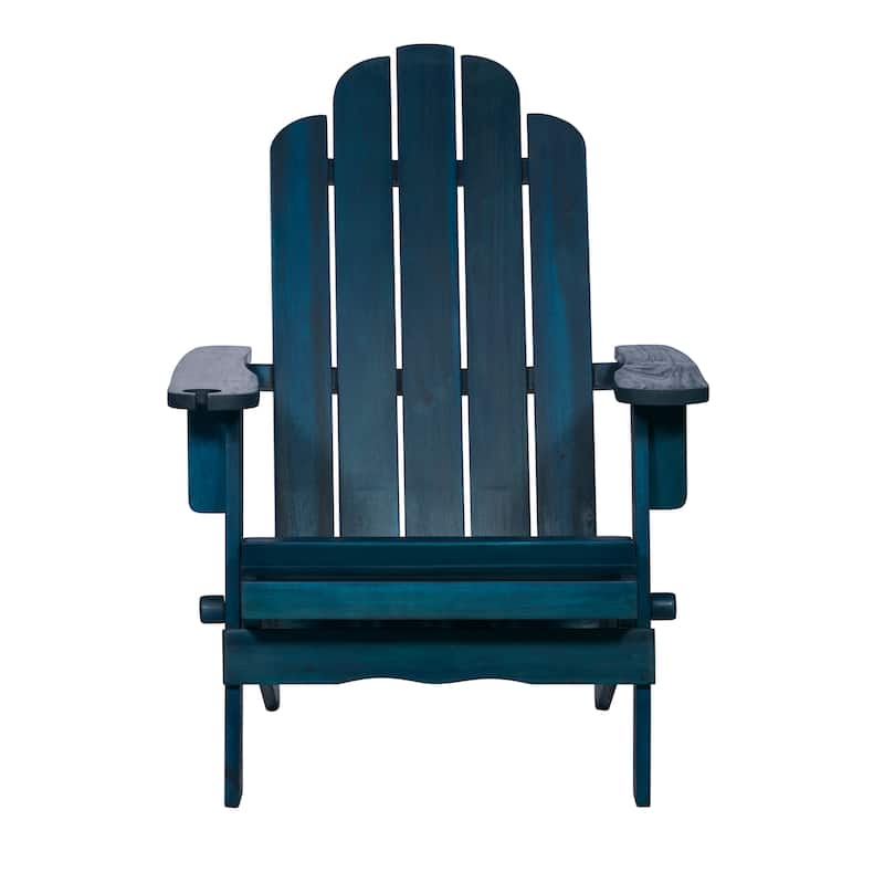 Middlebrook Surfside Acacia Wood Folding Adirondack Chair