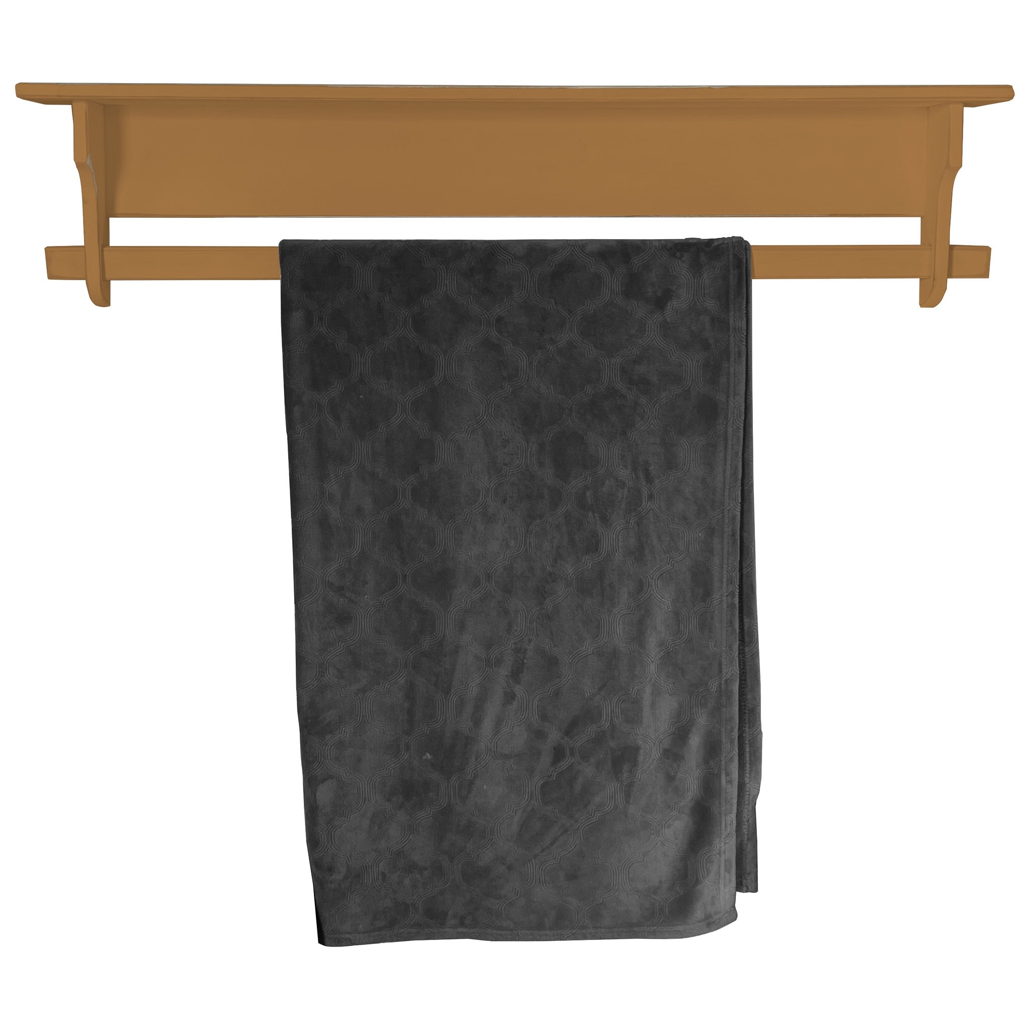 Quilt rack on sale with shelf