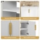 preview thumbnail 27 of 38, GDFStudio - Marwood Vintage Double Bathroom Vanity Set with 3 Holes Single Ceramic Sink & Soft Closing Doors - 60'W