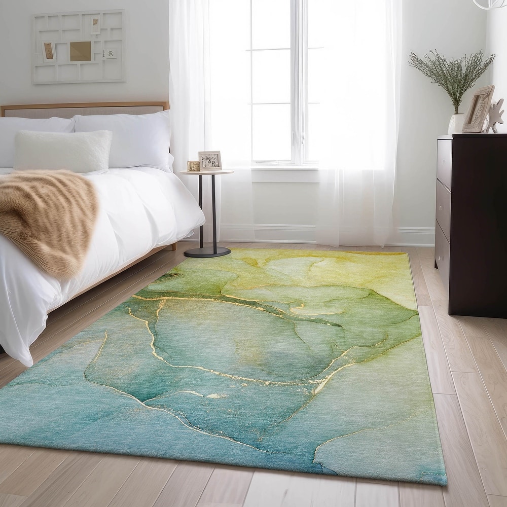 Premium Washable Super Soft Contemporary Abstract Mayfield Rug