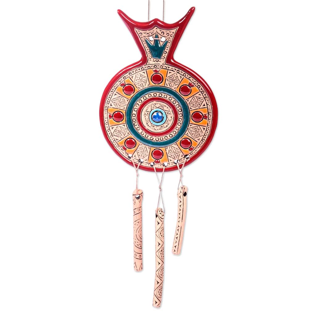 Novica Handmade Passionate Luck Ceramic Wall Decor