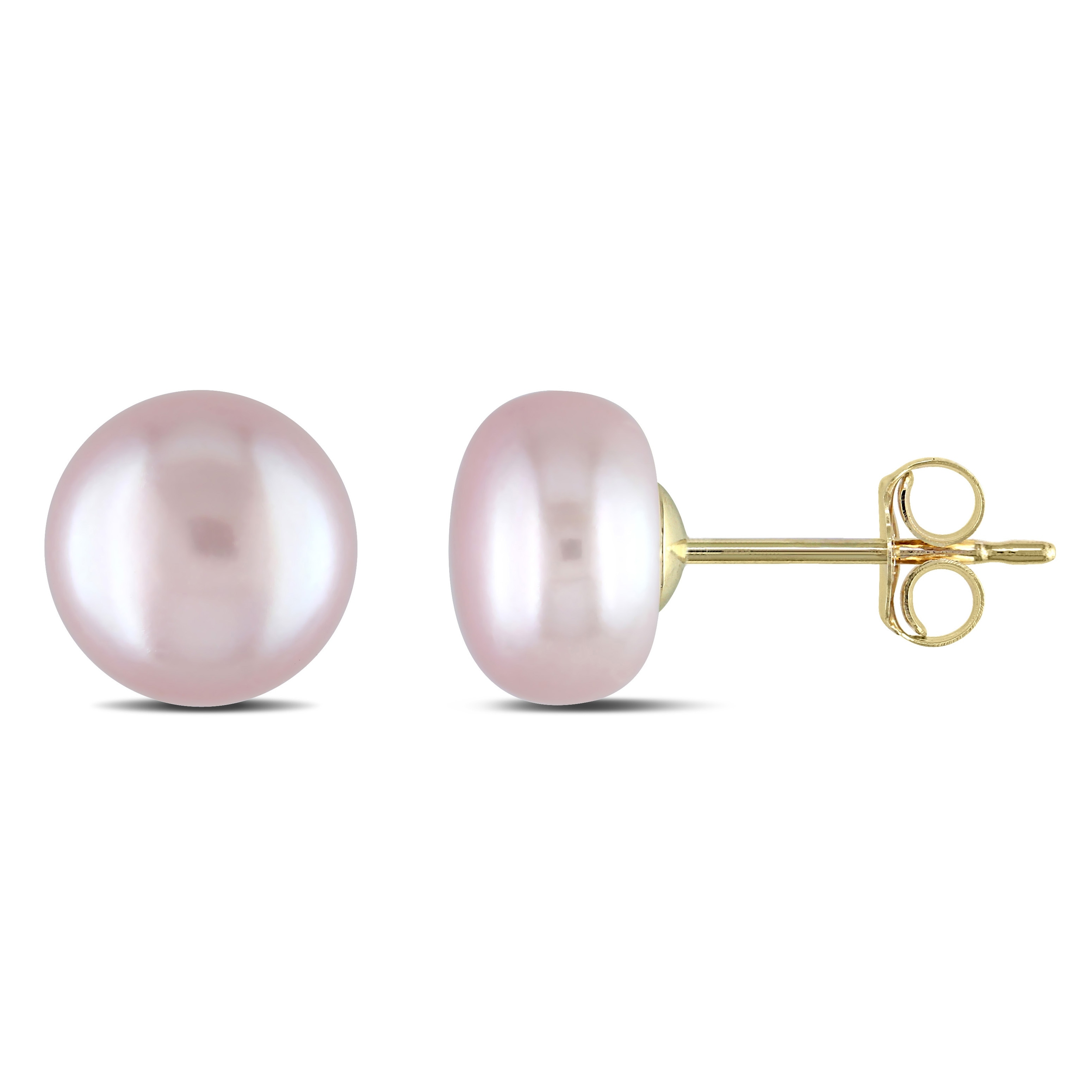 Miadora Pink Cultured Freshwater Pearl Stud Earrings 14k