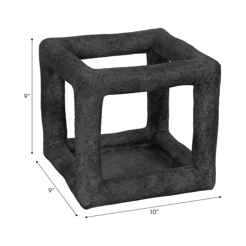 Sagebrook Home Textured Open Square Decorative Object
