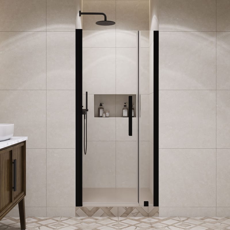 Pasadena Alcove Frameless Pivot Shower Door, 2025