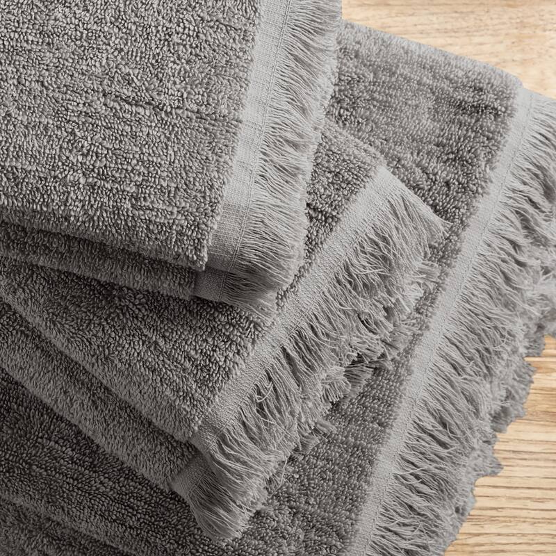 INK+IVY Atlas Cotton Dobby Slub 6 Piece Towel Set