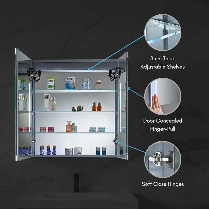 Blossom LED Mirror Medicine Cabinet with Lights