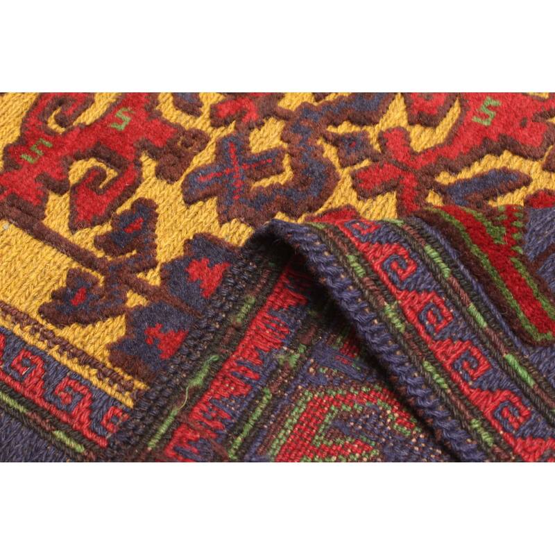 ECARPETGALLERY Hand-knotted Teimani Gold Wool Rug - 2'9 x 4'4