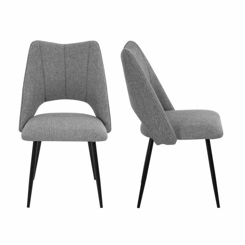 4-Chair Set Combination, Modern and Simple with High Resilience Filling, Metal Legs, Adjustable Feet