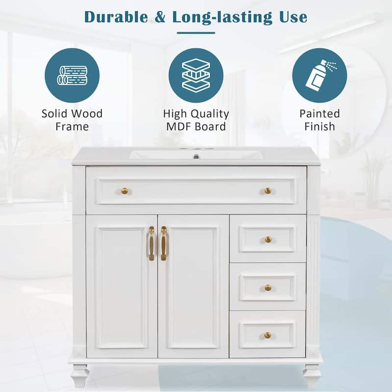 36" Bathroom Vanity with Sink