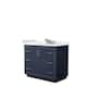 Option Dark Blue, Nickel Trim, White Quartz Top