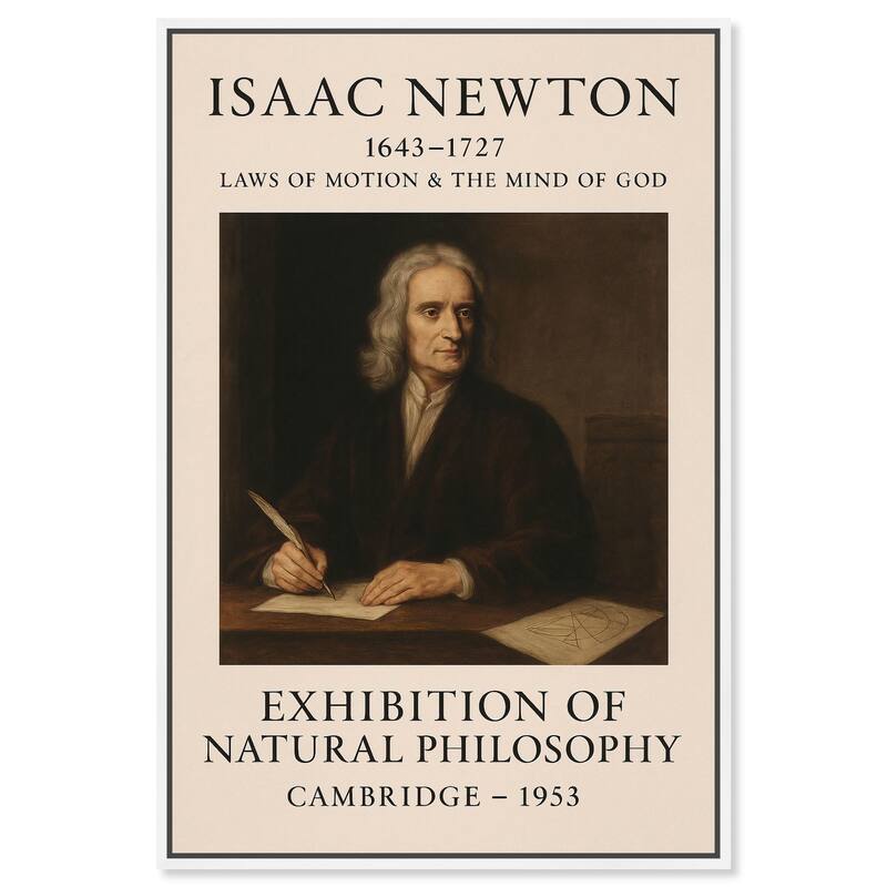 Newtonian Mind Canvas by Art Remedy - White - 16" x 24"