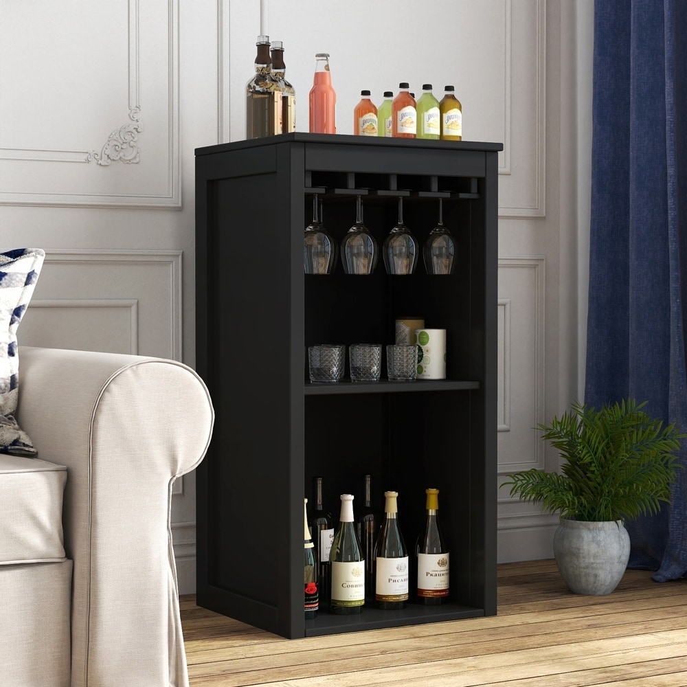 modular wine bar Cabinet with Storage Shelves