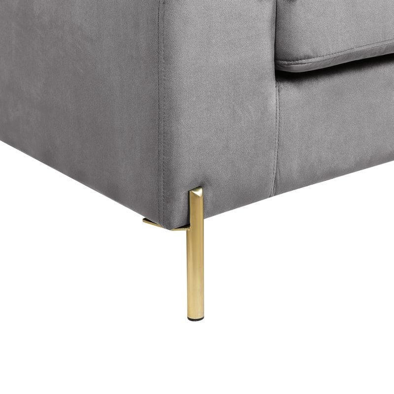 Coastal Velvet Sofa:Features Pillow Arms,Removable Velvet-Upholstered Back & Seat Cushions