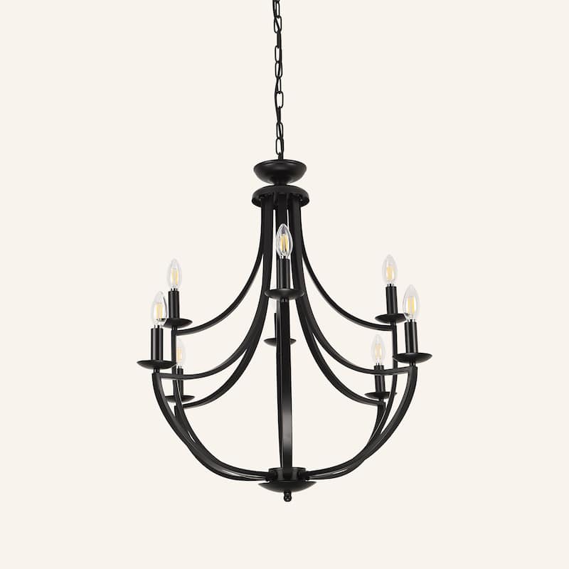 8-light Dimmable Chandelier