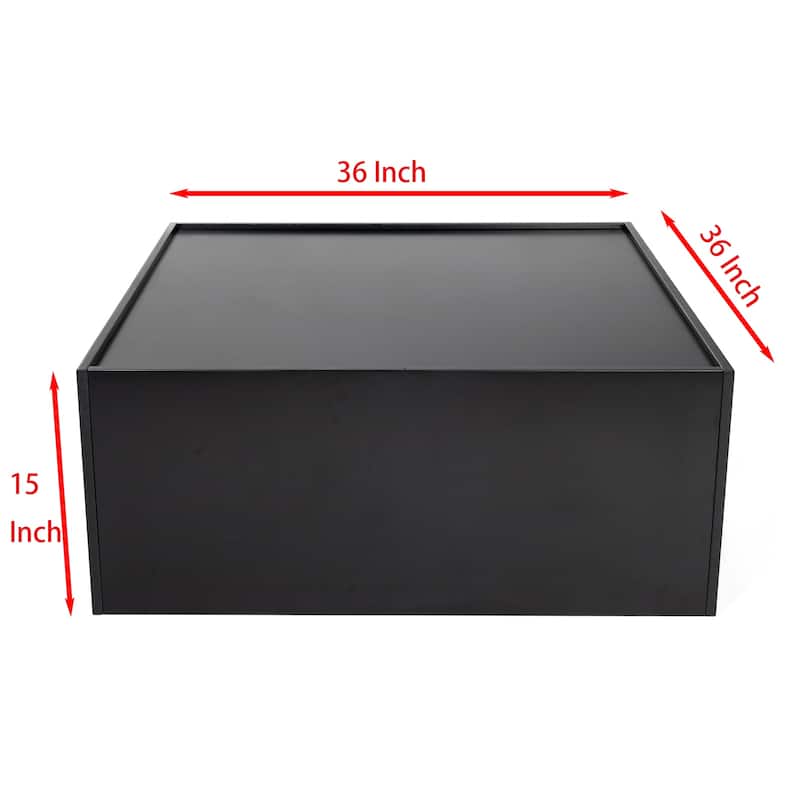 Multifunctional 4-Tier Black Book Shelf