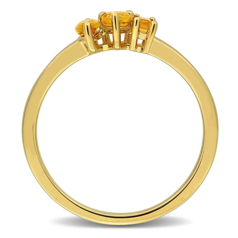 Miadora Multi-Gem Three Stone Ring Sterling Silver