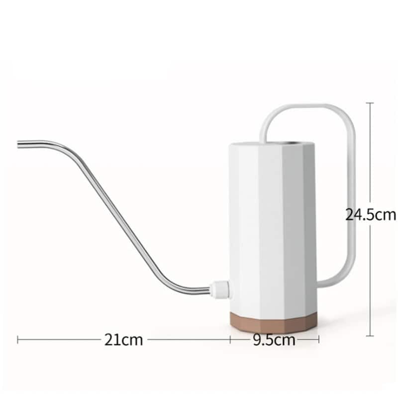 Long Mouth Stainless Steel Watering Can for Houseplants - 8.27” x 9.65” x 3.74”
