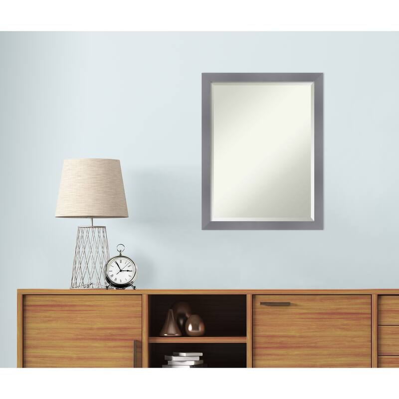 Edwin Beveled Wood Framed Wall Mirror