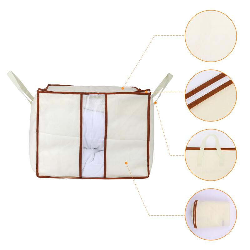 1 Pack Clothes Storage, Storage Bags, Moving Bags for Organizing Bedroom, Comforter, Closet Organizers and Storage with Handles