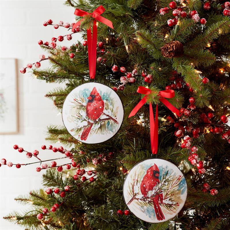 Cardinal and Pine Ornament (Set of 12)