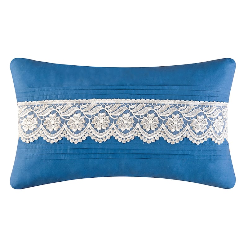 12" x 20" Wedgewood Lace Applique Pillow