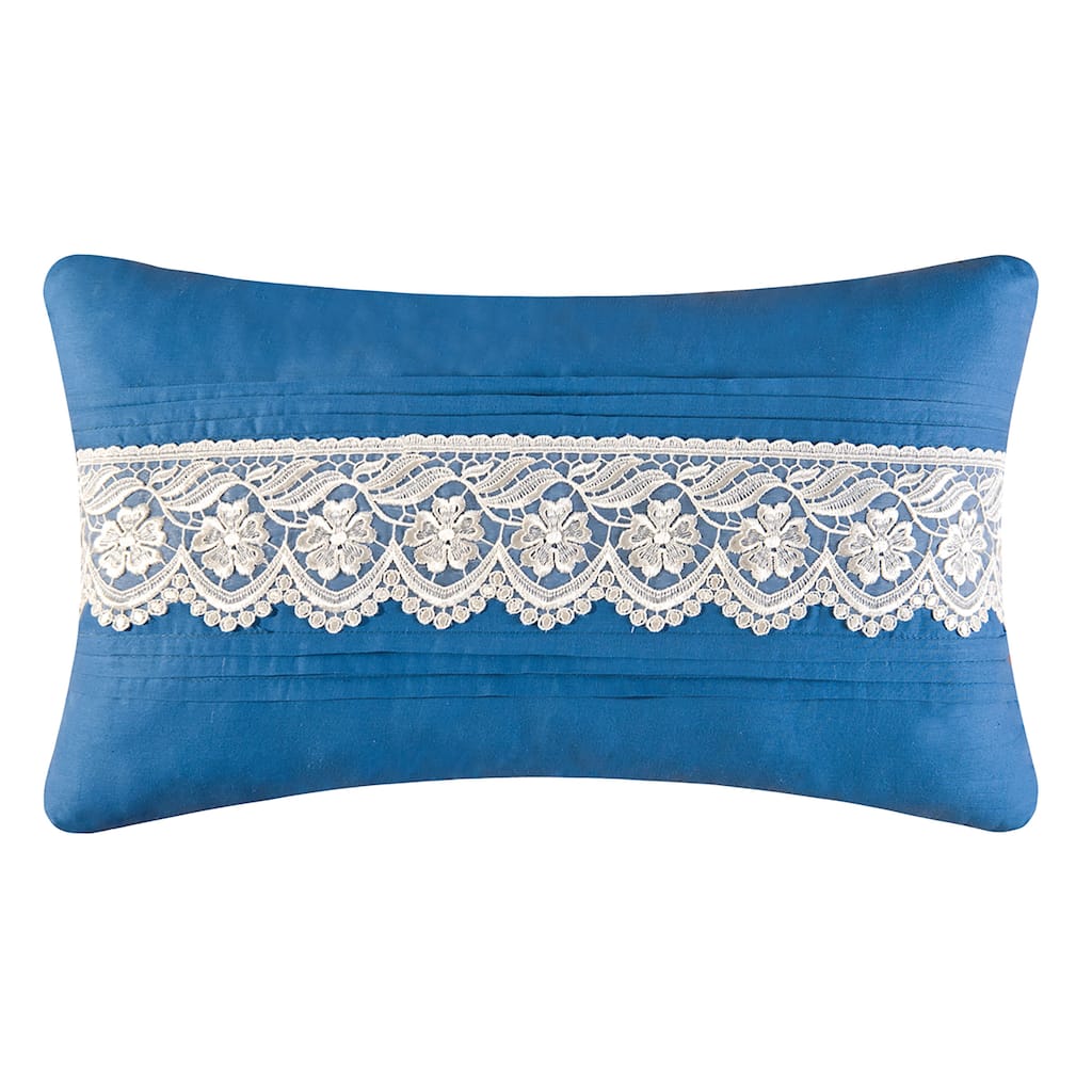 12" x 20" Wedgewood Lace Applique Pillow