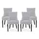 Hayden Contemporary Tufted Fabric Dining Chairs (Set of 4) by Christopher Knight Home