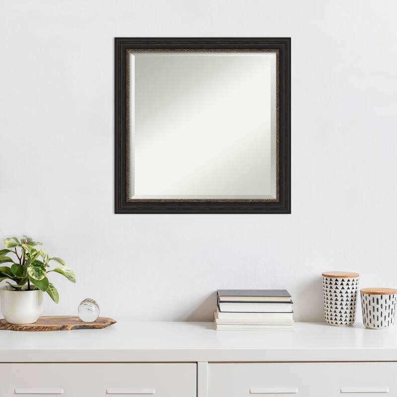 Beveled Wall Mirror - Accent Bronze Narrow Frame - Accent Bronze Narrow