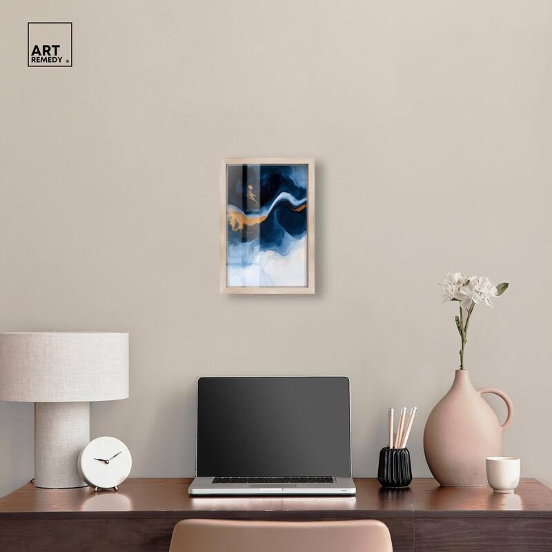 Blue Deep I Shadowbox by Art Remedy