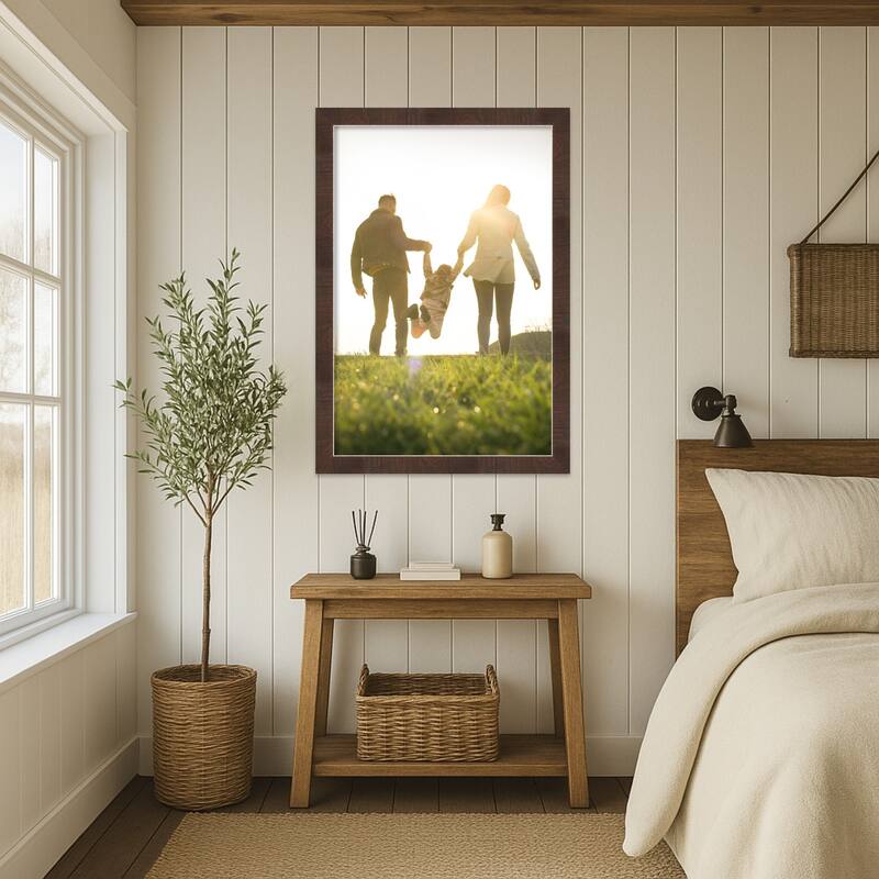 Wildwood Brown Narrow Framed Picture Frame, Photo Frame