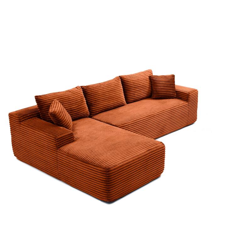 105'' Modular Sectional Sofa, Cloud Sectional Couch with Deep Seat,Modern Modular L-Shape Sofa Couch with Chaise
