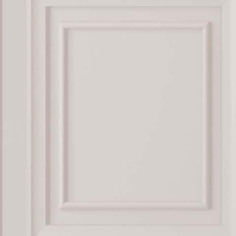 Laura Ashley Redbrook Dove Grey Wood Panel Look Wallpaper - N/A