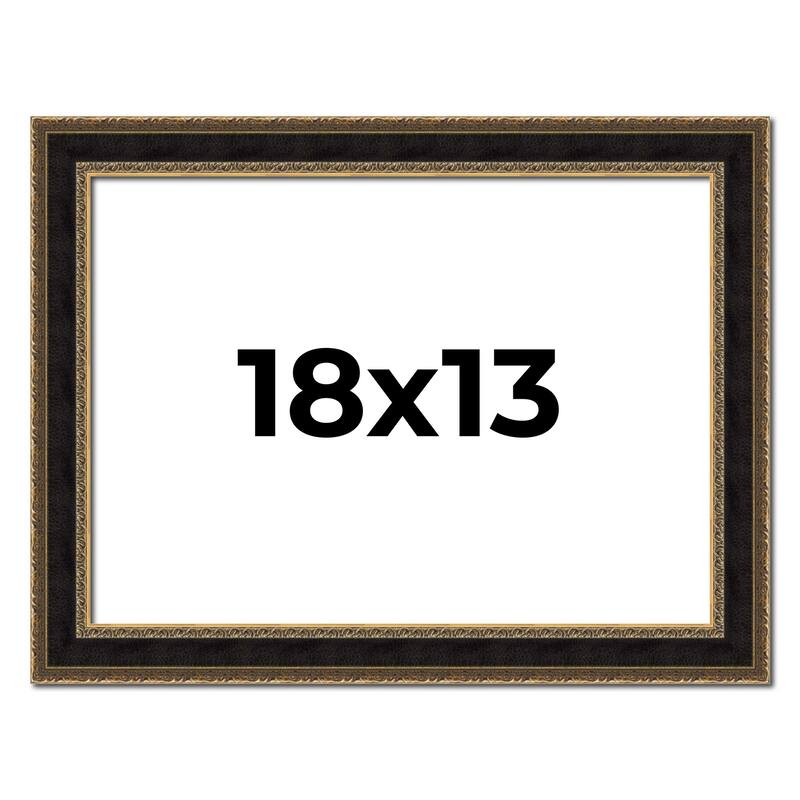 18x13 Frame Gold Antique Vintage Sold Wood Picture Frame | 1.75 Inch