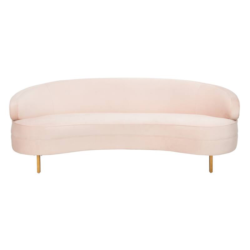 SAFAVIEH Home Primrose Curved Sofa - 89"W x 44"D x 33"H