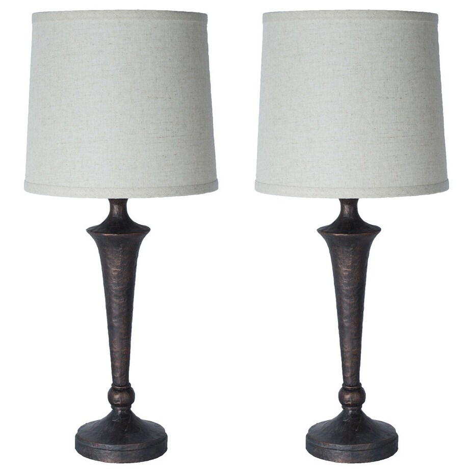 Set Of 2 Jacob Table Lamps 20 3 4 Tall Overstock 29966259 Ash Bronze