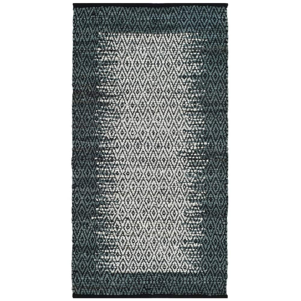 SAFAVIEH Handmade Vintage Boho Leather Mellissa Modern Stripe Leather